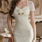 Robe de bal de princesse bustier à volants en satin long, robe de soirée C8117