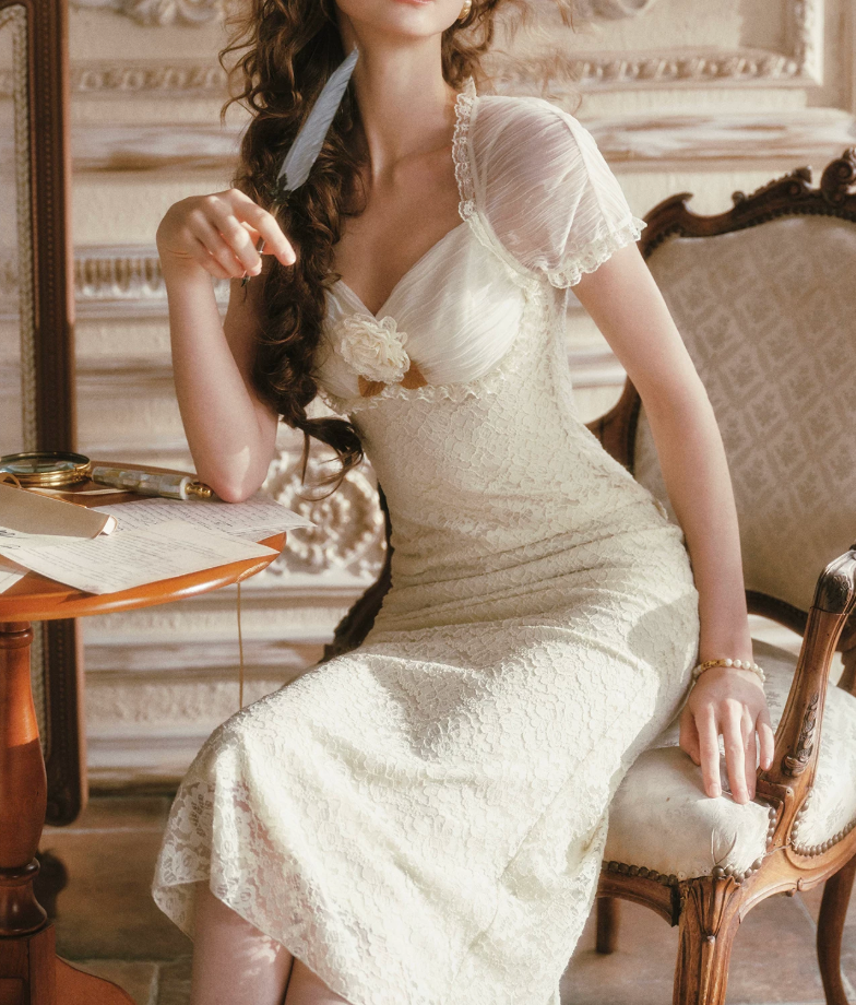 Robe de bal de princesse bustier à volants en satin long, robe de soirée C8117