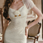 Robe de bal de princesse bustier à volants en satin long, robe de soirée C8117