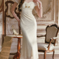 Robe de bal de princesse bustier à volants en satin long, robe de soirée C8117