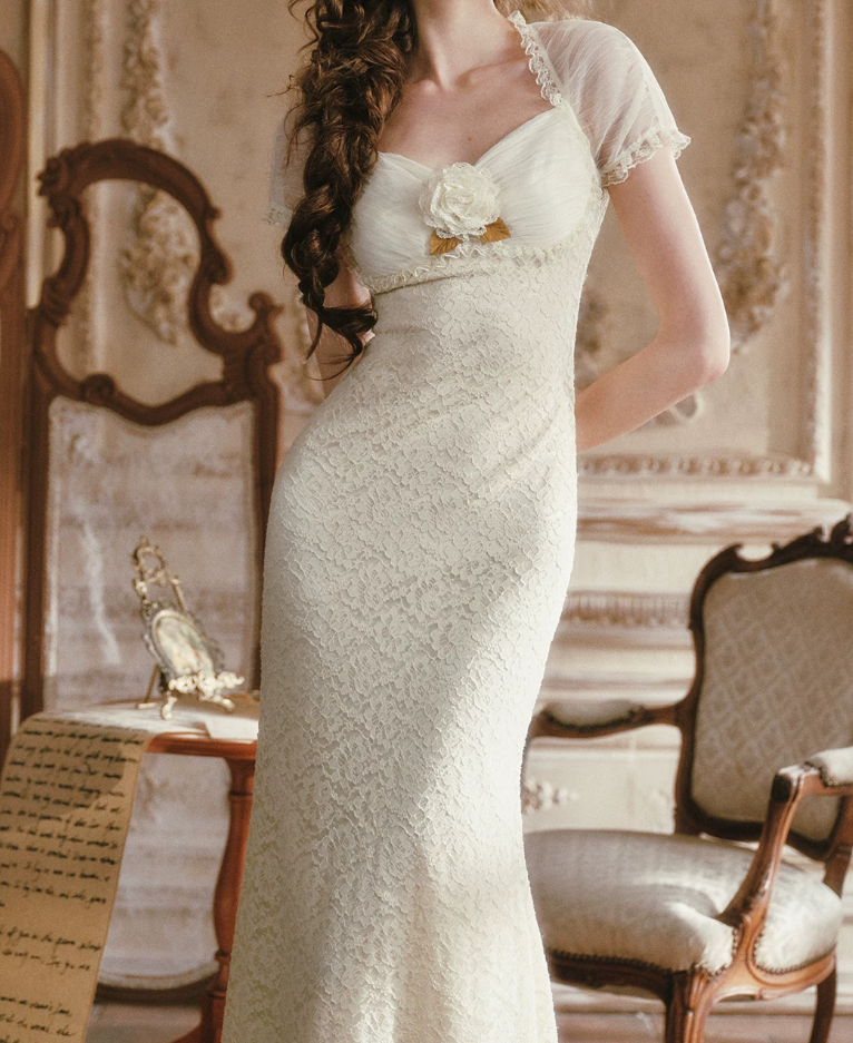 Robe de bal de princesse bustier à volants en satin long, robe de soirée C8117