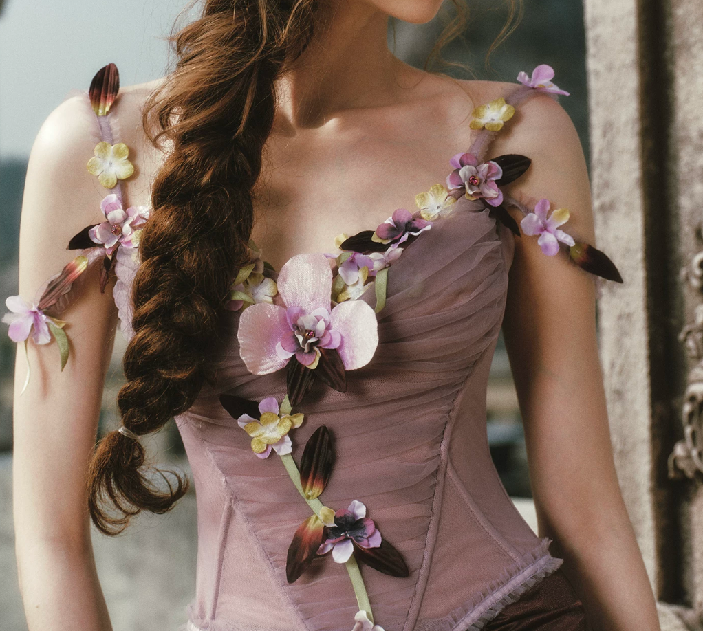 Robe de bal de princesse bustier à volants en satin long, robe de soirée C8117