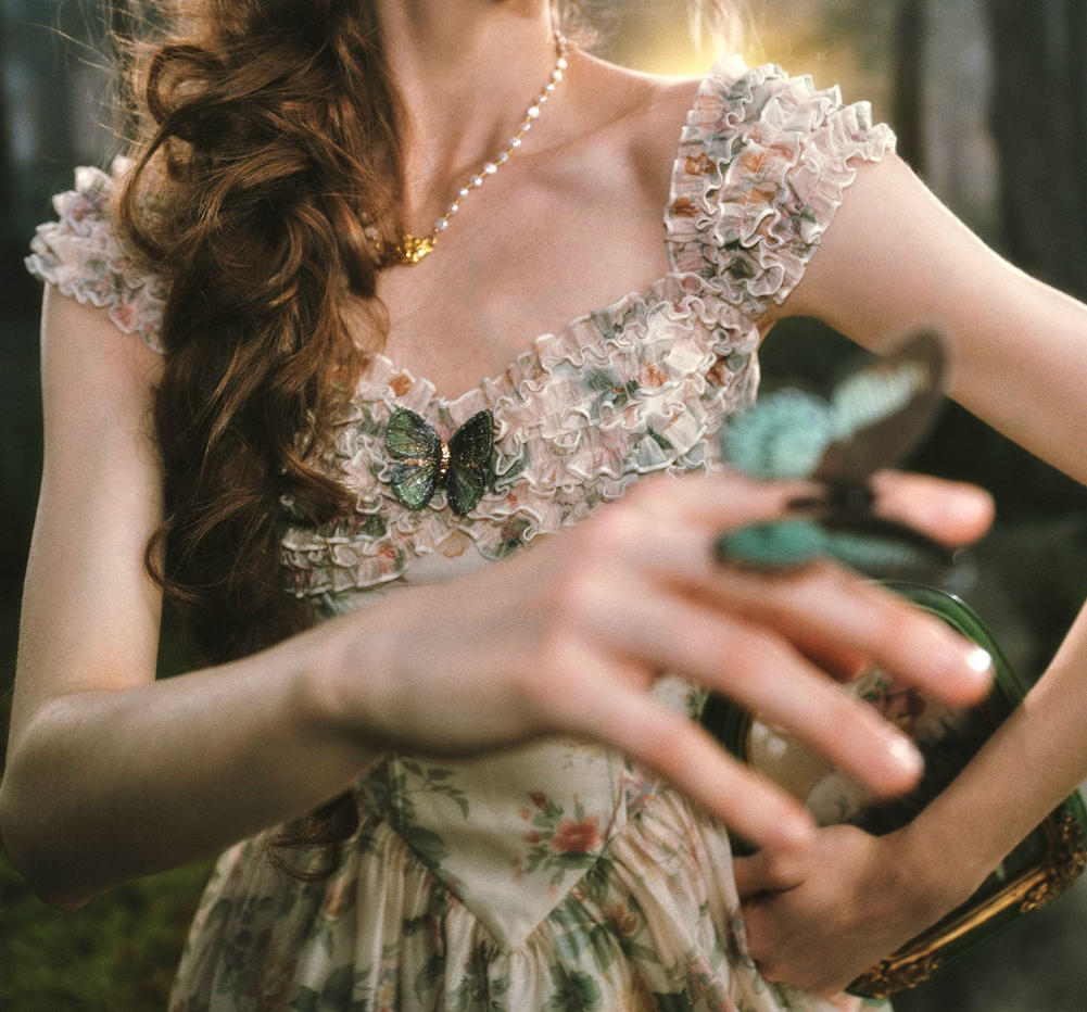 Robe de bal de princesse bustier à volants en satin long, robe de soirée C8117