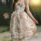 Robe de bal de princesse bustier à volants en satin long, robe de soirée C8117