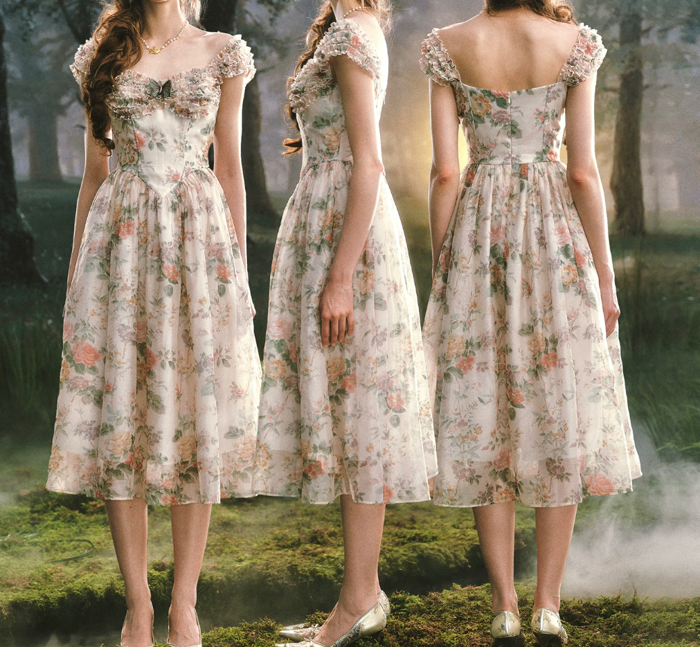 Robe de bal de princesse bustier à volants en satin long, robe de soirée C8117