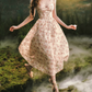 Charming Halter Neck Prom Dress Lace Floral A-Line Evening Dress C8517