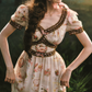 Robe de bal de princesse bustier à volants en satin long, robe de soirée C8117