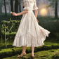 Robe de bal de princesse bustier à volants en satin long, robe de soirée C8117