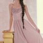Robe de bal de princesse bustier à volants en satin long, robe de soirée C8117