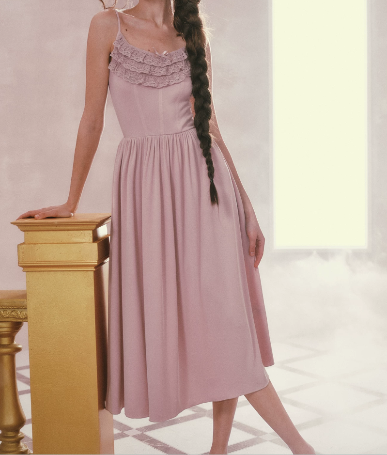 Robe de bal de princesse bustier à volants en satin long, robe de soirée C8117