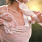 Trendy Spaghetti Straps Pink Prom Dress Appliques Beading Sheath Evening Dress C8527