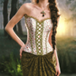 Robe de bal de princesse bustier à volants en satin long, robe de soirée C8117