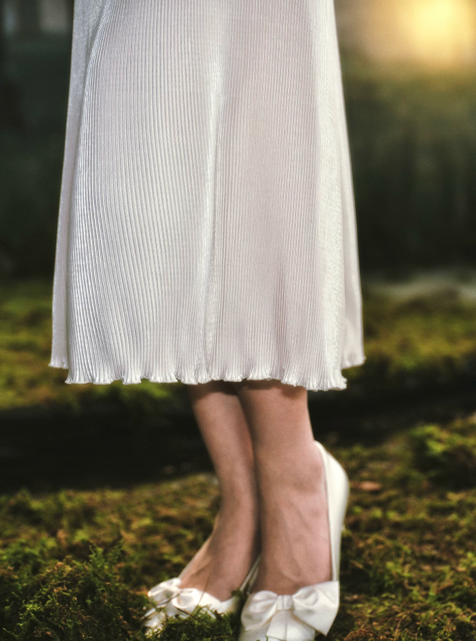 Elegant Boat Neck Prom Dress White Sheath Evening Dress C8530