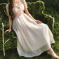 Robe de bal de princesse bustier à volants en satin long, robe de soirée C8117