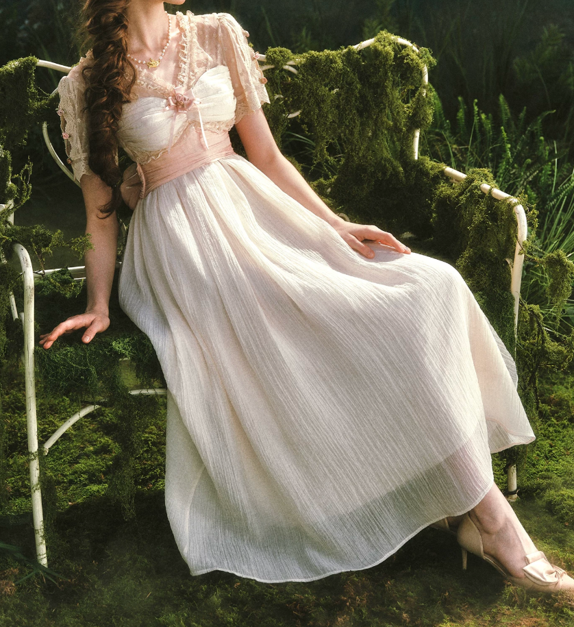 Robe de bal de princesse bustier à volants en satin long, robe de soirée C8117