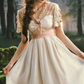 Robe de bal de princesse bustier à volants en satin long, robe de soirée C8117