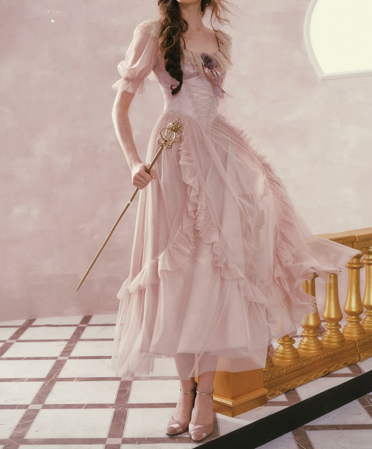 Robe de bal de princesse bustier à volants en satin long, robe de soirée C8117