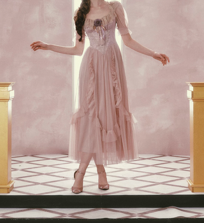 Robe de bal de princesse bustier à volants en satin long, robe de soirée C8117