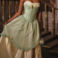 Robe de bal de princesse bustier à volants en satin long, robe de soirée C8117