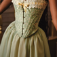 Robe de bal de princesse bustier à volants en satin long, robe de soirée C8117