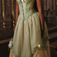 Robe de bal de princesse bustier à volants en satin long, robe de soirée C8117