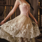Robe de bal de princesse bustier à volants en satin long, robe de soirée C8117