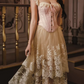 Robe de bal de princesse bustier à volants en satin long, robe de soirée C8117