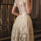 Robe de bal de princesse bustier à volants en satin long, robe de soirée C8117