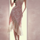Robe de bal de princesse bustier à volants en satin long, robe de soirée C8117