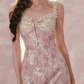 Robe de bal de princesse bustier à volants en satin long, robe de soirée C8117