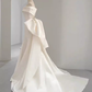 Fairytale Mermaid Off The Shoulder Short Sleeves White Long Wedding Dresses C853