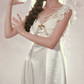 Robe de bal de princesse bustier à volants en satin long, robe de soirée C8117