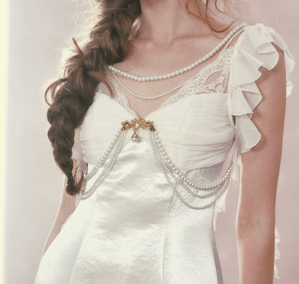 Robe de bal de princesse bustier à volants en satin long, robe de soirée C8117