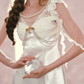Robe de bal de princesse bustier à volants en satin long, robe de soirée C8117