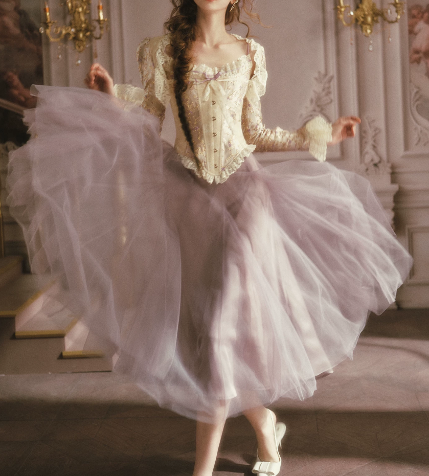 Robe de bal de princesse bustier à volants en satin long, robe de soirée C8117