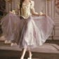Robe de bal de princesse bustier à volants en satin long, robe de soirée C8117