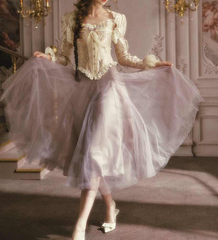 Robe de bal de princesse bustier à volants en satin long, robe de soirée C8117