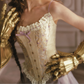 Robe de bal de princesse bustier à volants en satin long, robe de soirée C8117