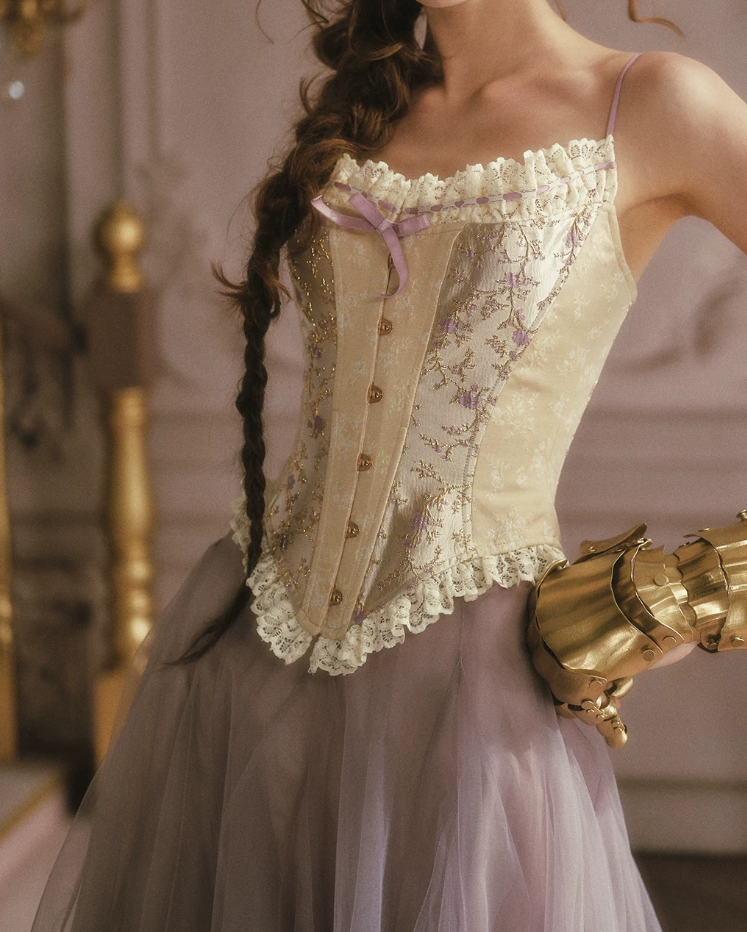 Robe de bal de princesse bustier à volants en satin long, robe de soirée C8117