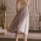 Robe de bal de princesse bustier à volants en satin long, robe de soirée C8117