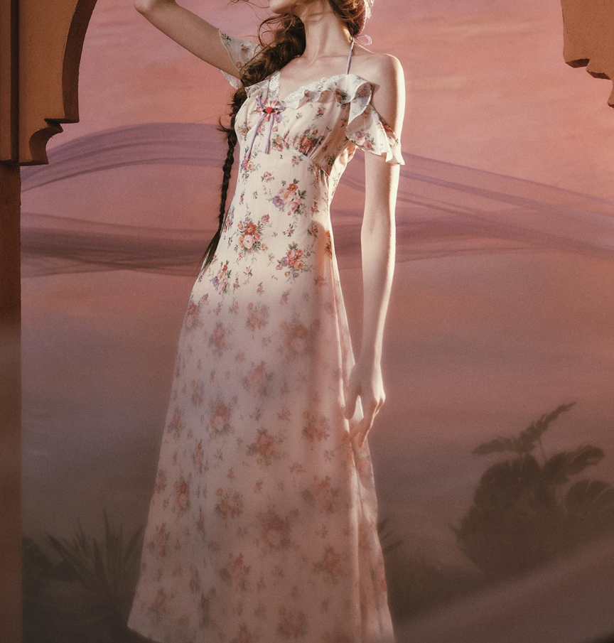 Robe de bal de princesse bustier à volants en satin long, robe de soirée C8117