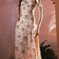 Robe de bal de princesse bustier à volants en satin long, robe de soirée C8117