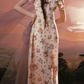 Robe de bal de princesse bustier à volants en satin long, robe de soirée C8117
