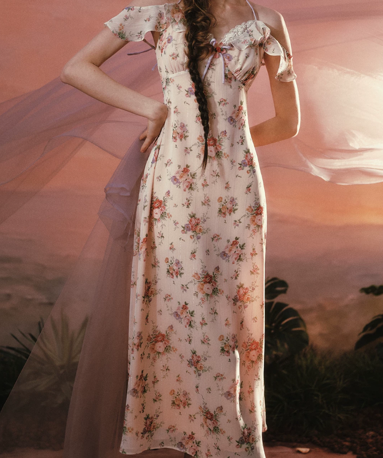 Robe de bal de princesse bustier à volants en satin long, robe de soirée C8117