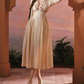 Robe de bal de princesse bustier à volants en satin long, robe de soirée C8117