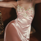 Robe de bal de princesse bustier à volants en satin long, robe de soirée C8117