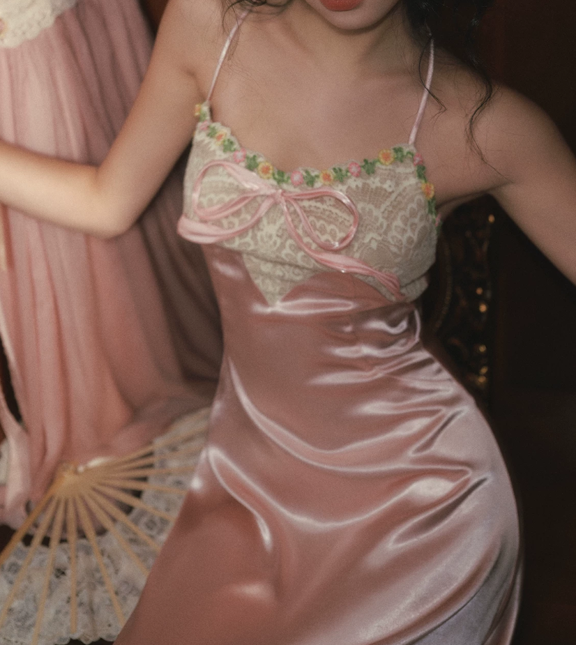 Robe de bal de princesse bustier à volants en satin long, robe de soirée C8117