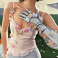 Robe de bal de princesse bustier à volants en satin long, robe de soirée C8117