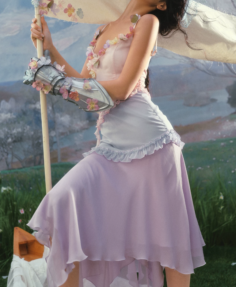 Robe de bal de princesse bustier à volants en satin long, robe de soirée C8117