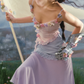 Robe de bal de princesse bustier à volants en satin long, robe de soirée C8117